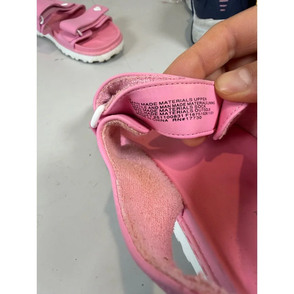 Women's Stoney‎ Clover Lane x Target Pink Heart Two Strap Sport Sandals Size 7